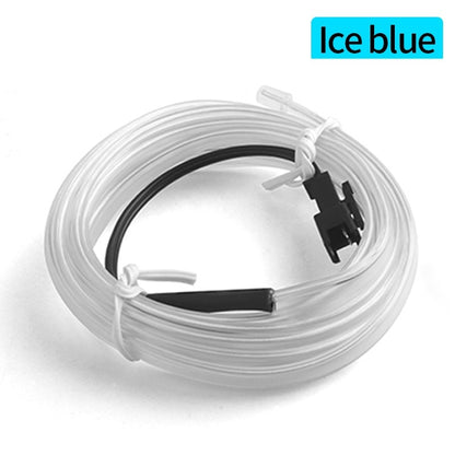 2-Meter Ice Blue EL Wire LED Car Interior Ambient Light Strip