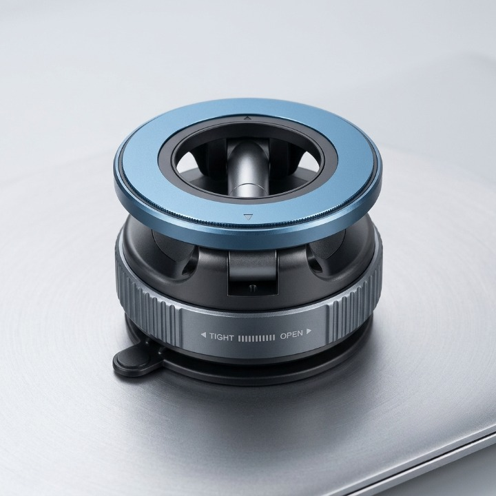 Vacuum Adsorption Magnetic 360° Rotatable Car Phone Mount & Phone Stand