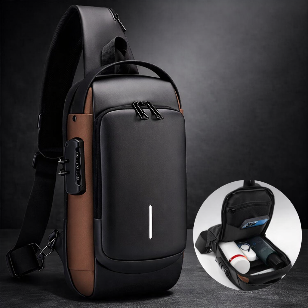 Premium Anti-Theft Sling Bag with Combination Lock