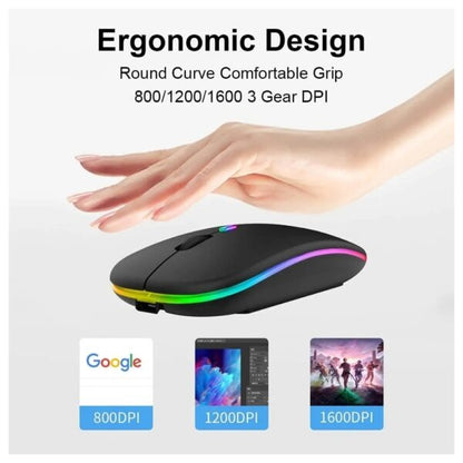 HP W10 Slim Silent Wireless Optical Mouse (2.4GHz with USB Receiver)