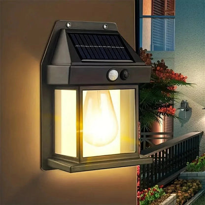 Solar-Powered Motion Sensor Waterproof Outdoor Wall Light
