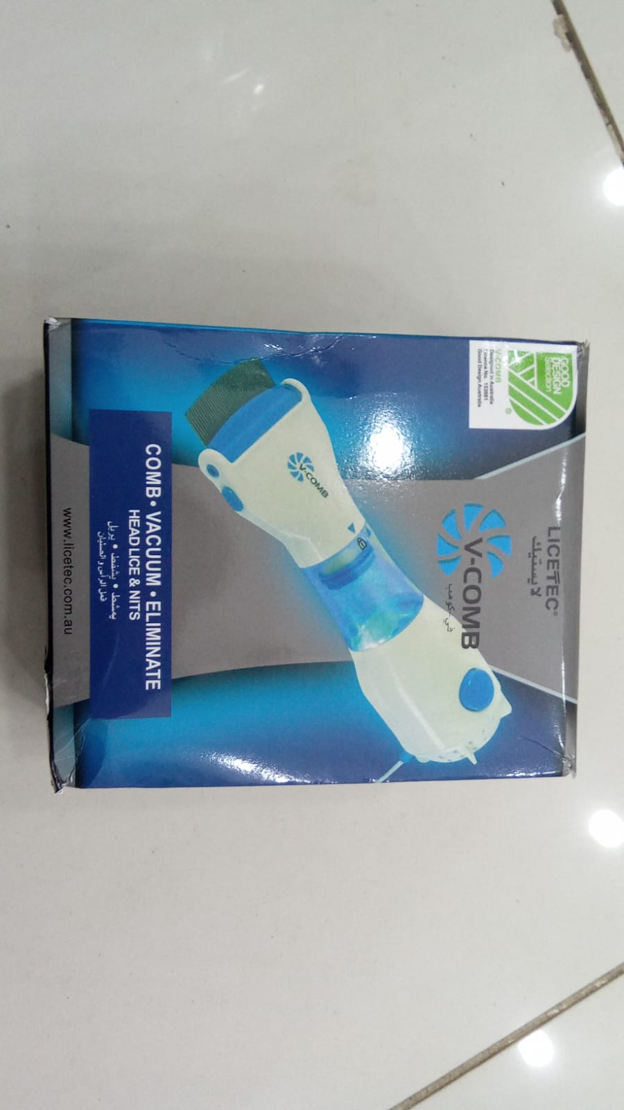 V-Comb Electronic Head Lice & Egg Vacuum Treatment Device