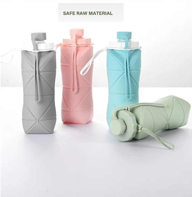 600 ml Smart Collapsible Silicone Travel Water Bottle