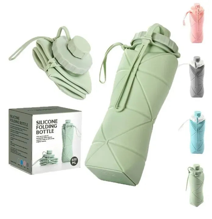 600 ml Smart Collapsible Silicone Travel Water Bottle