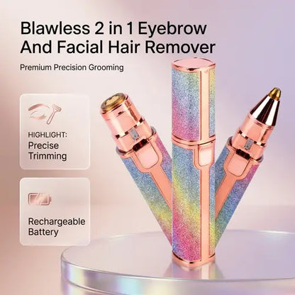 Blawless 2-in-1 USB Rechargeable Eyebrow Trimmer & Facial Shaver (HX-203B)