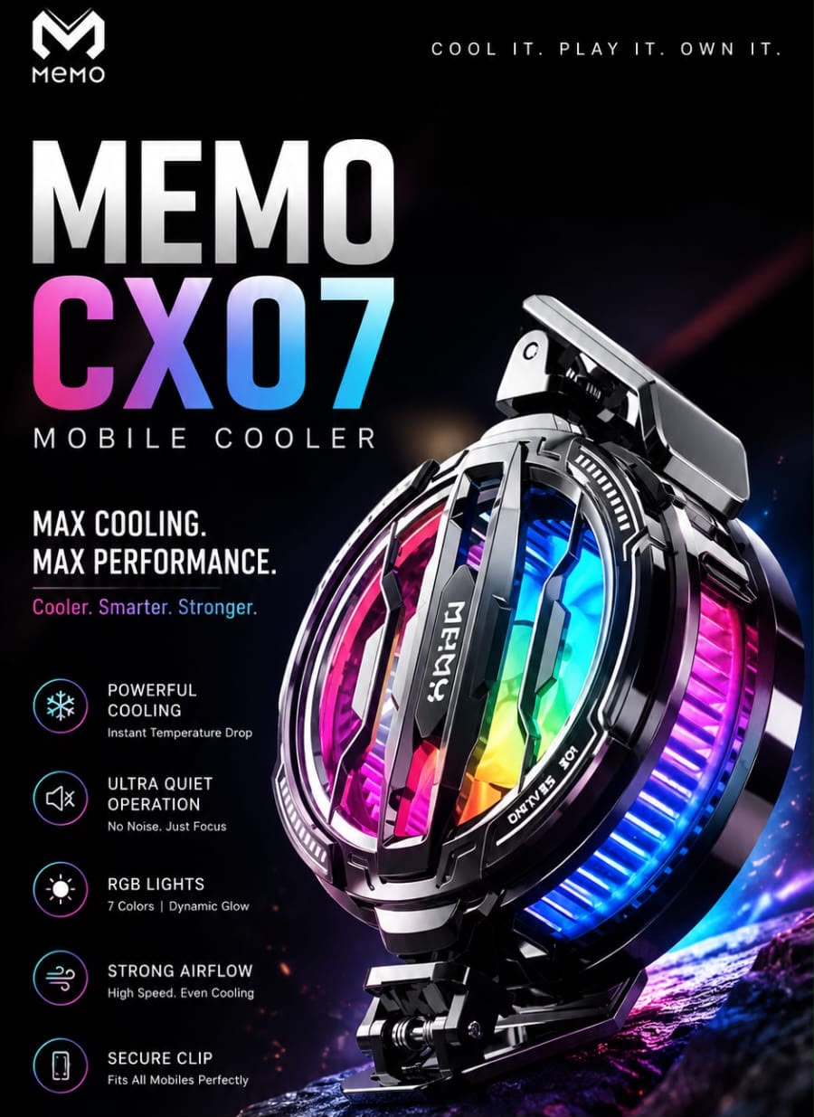MEMO CX07 Magnetic Semiconductor Mobile Phone Cooler| Cooling Fan