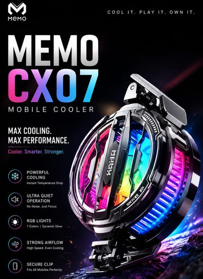 MEMO CX07 Magnetic Semiconductor Mobile Phone Cooler| Cooling Fan