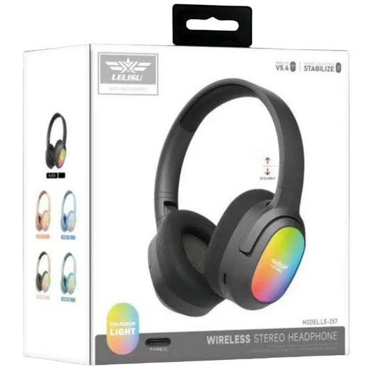 Lelisu LS-257 Wireless Stereo Headphones (Bluetooth 5.4 & LED Illumination)