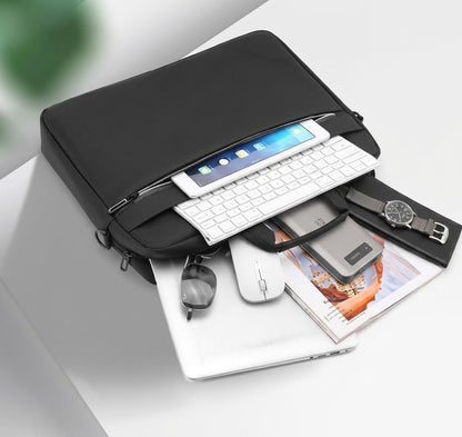 17-Inch Heavy-Duty Black Fabric Laptop Sleeve & laptop bag