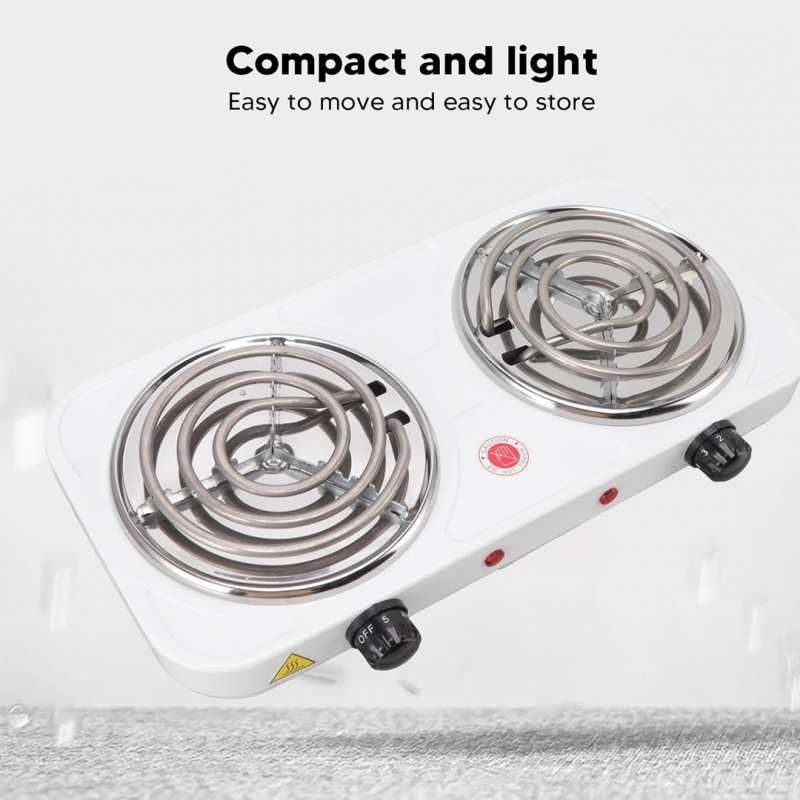 2000W Dual-Coil Double Electric Stove