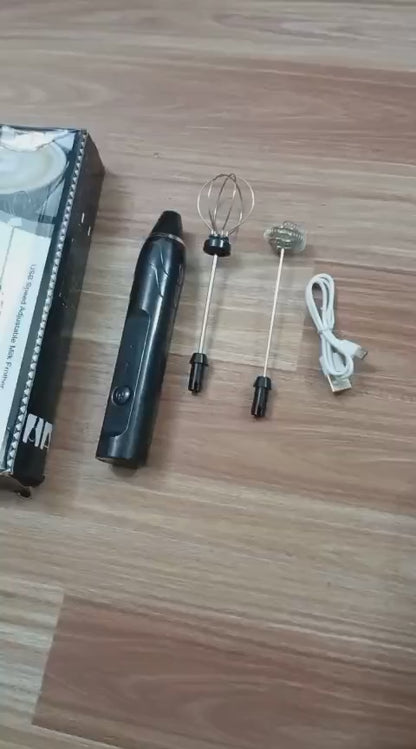 2-in-1 Rechargeable Electric Coffee Beater & Milk Frother