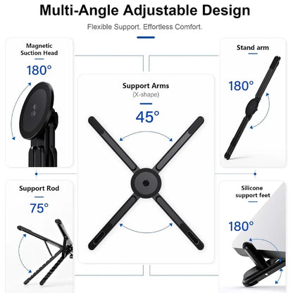 3-in-1 Magnetic Foldable Stand (Model K001) | Laptop & Phone Stand